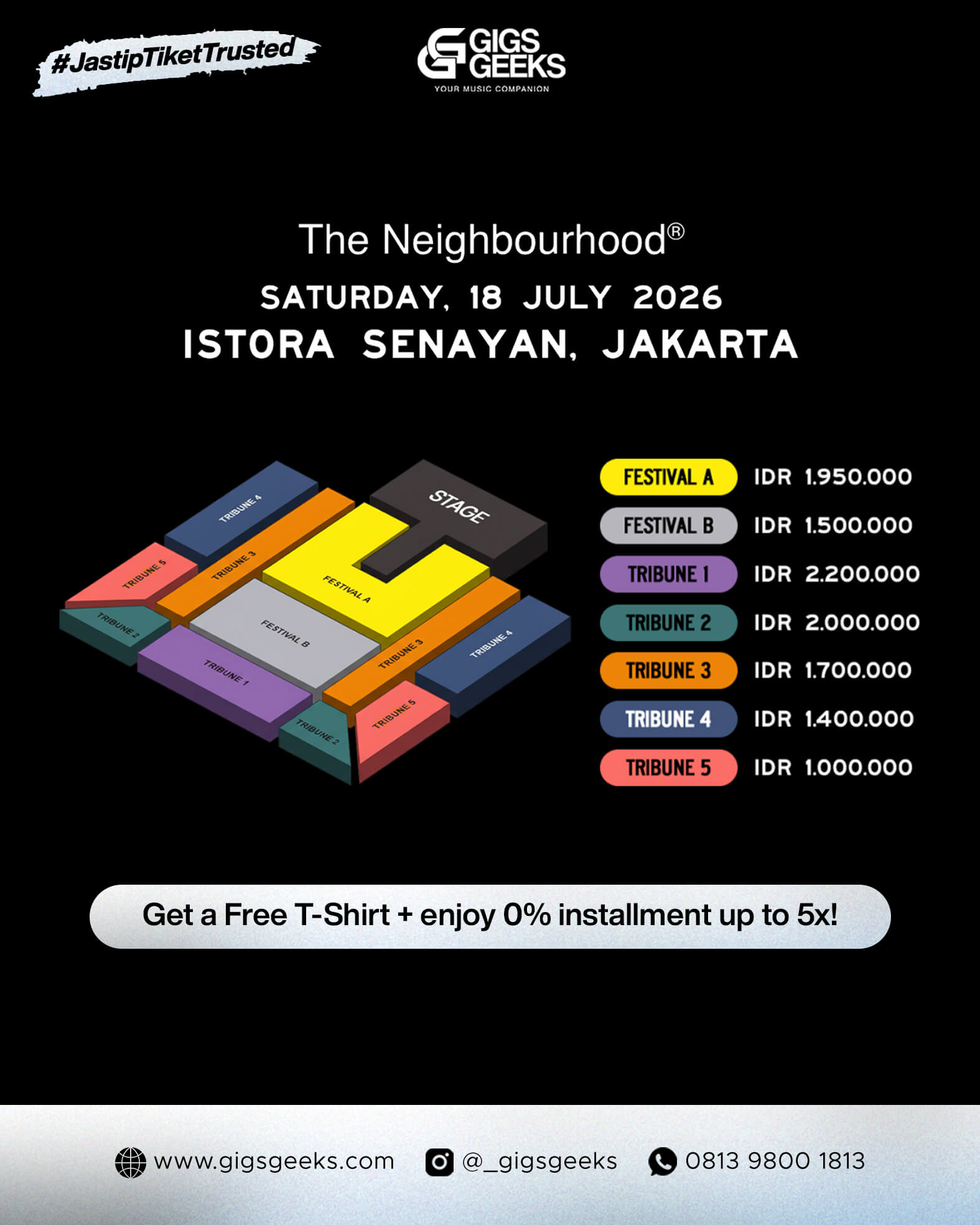 The Neighbourhood Live in Jakarta
