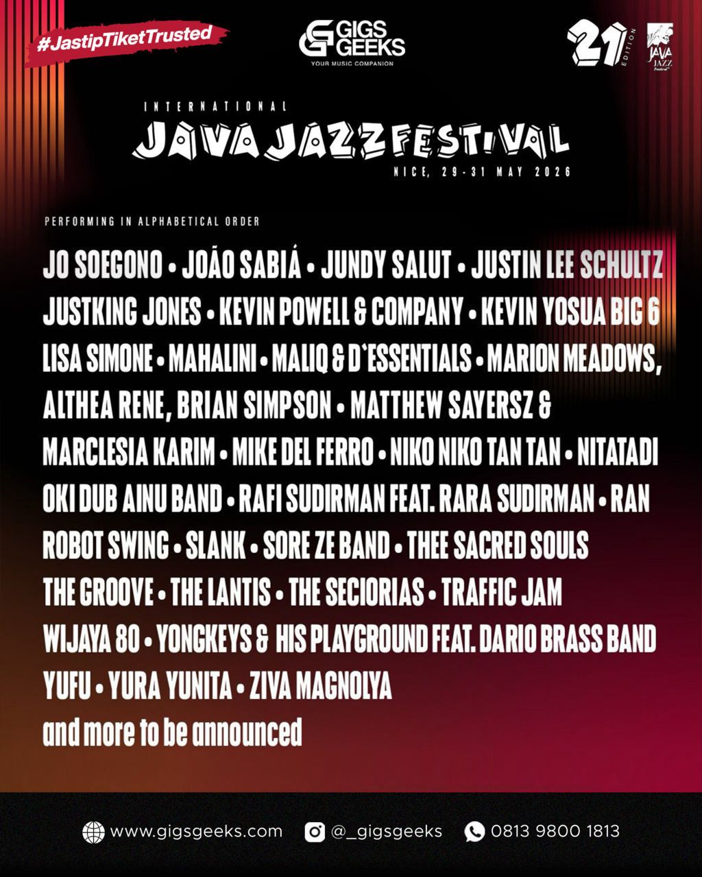 JAVA JAZZ 2026 – DANIEL CAESAR LIVE IN JAKARTA