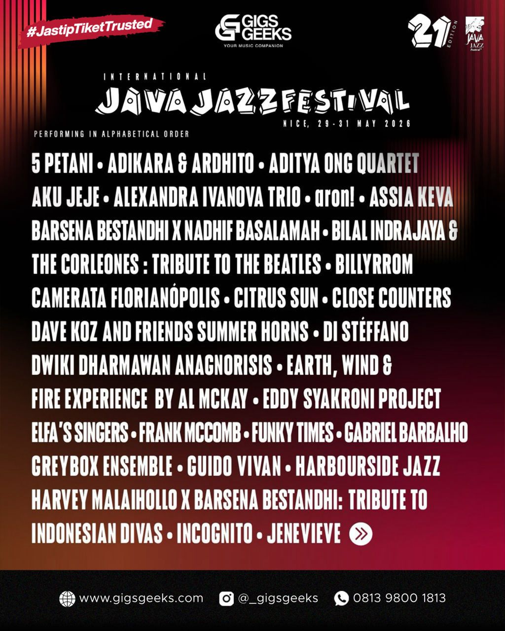 JAVA JAZZ 2026 – DANIEL CAESAR LIVE IN JAKARTA