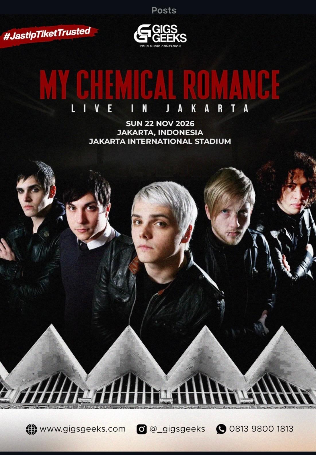 MY CHEMICAL ROMANCE JAKARTA 2026