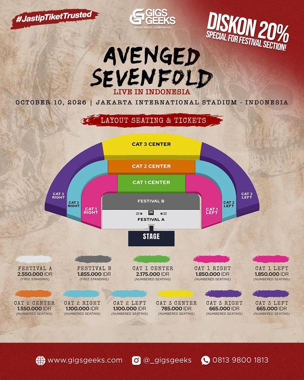 Avenged Sevenfold Live in Jakarta