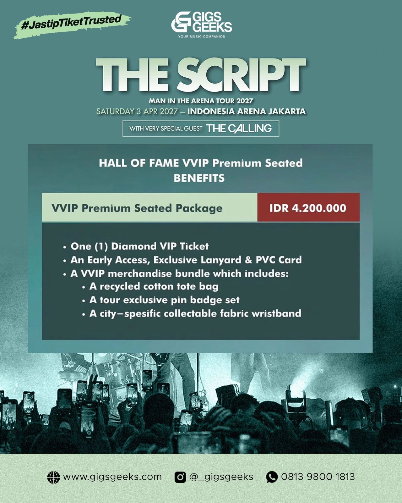 The Script Man In The Arena Tour 2027